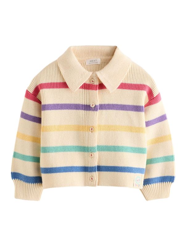 Next Next Pletena jopa  ecru / modra / turkizna / limona