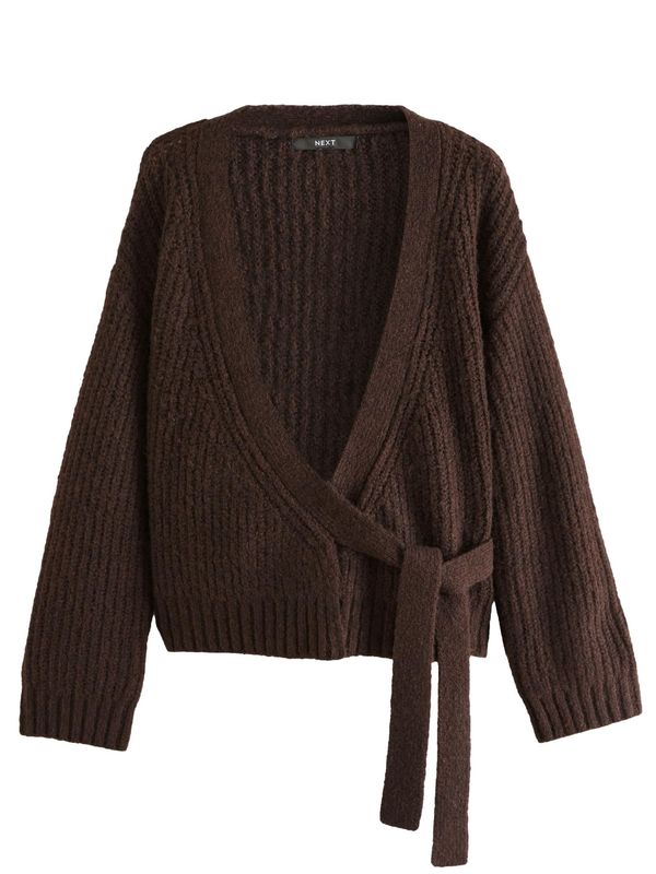 Next Next Pletena jopa  temno rjava