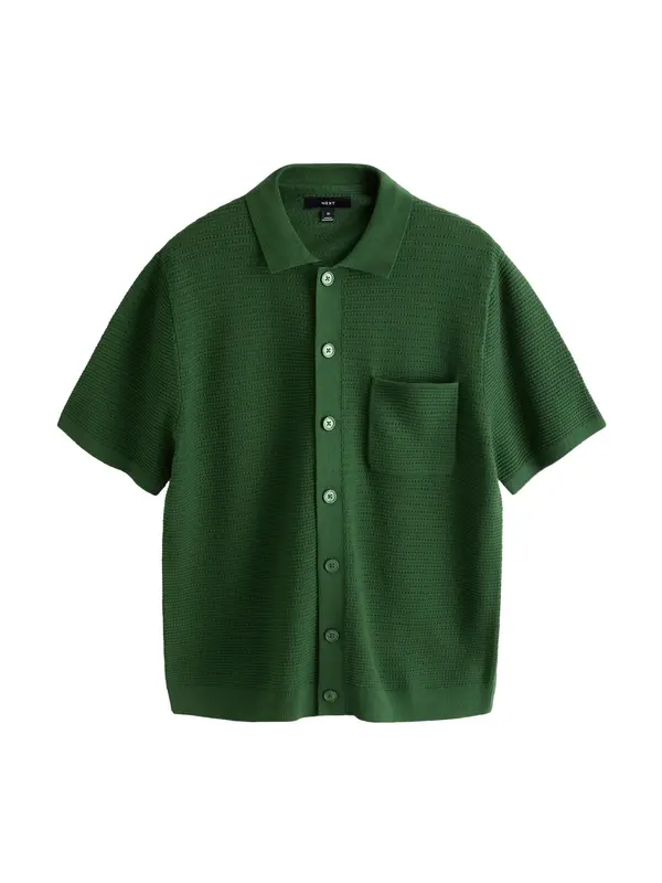 Next Next Pletena jopa  temno zelena