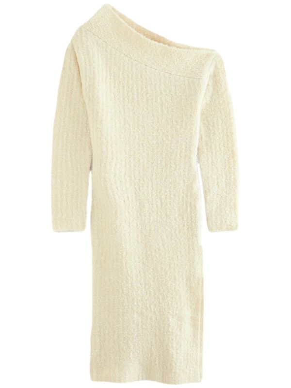 Next Next Pletena obleka  bela