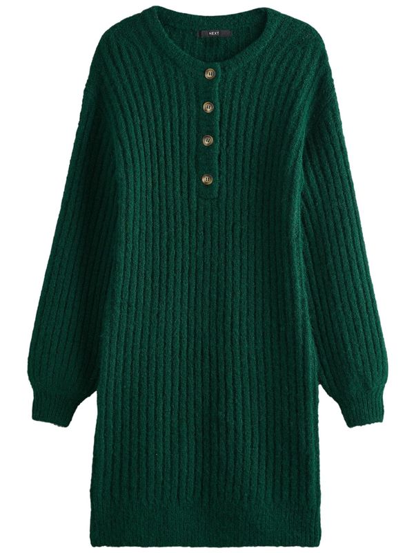 Next Next Pletena obleka  smaragd