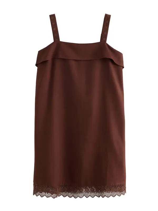 Next Next Poletna obleka  čokolada