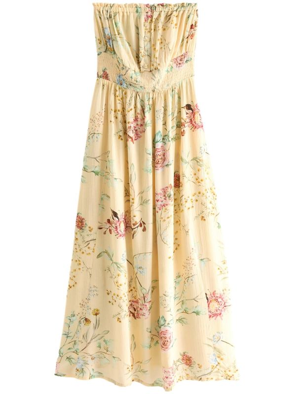 Next Next Poletna obleka  rumena / mešane barve