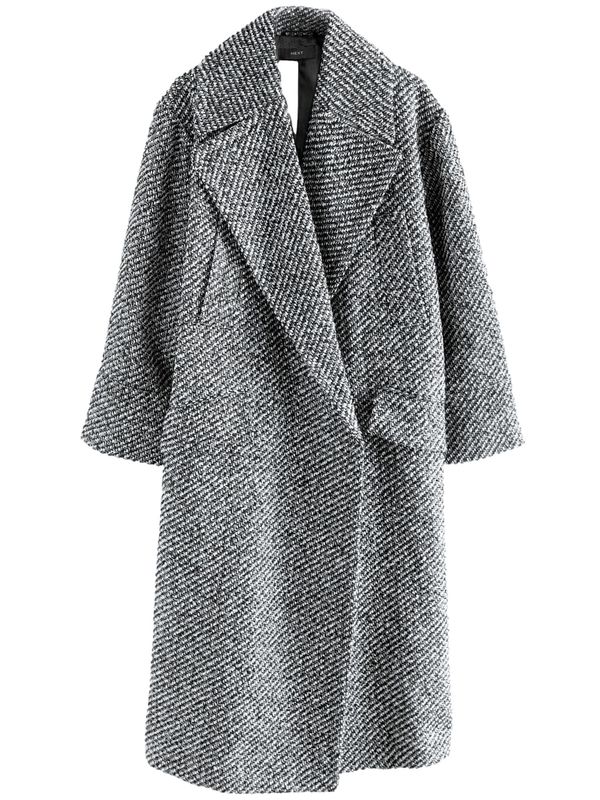 Next Next Prehoden plašč  siva / črna / bela