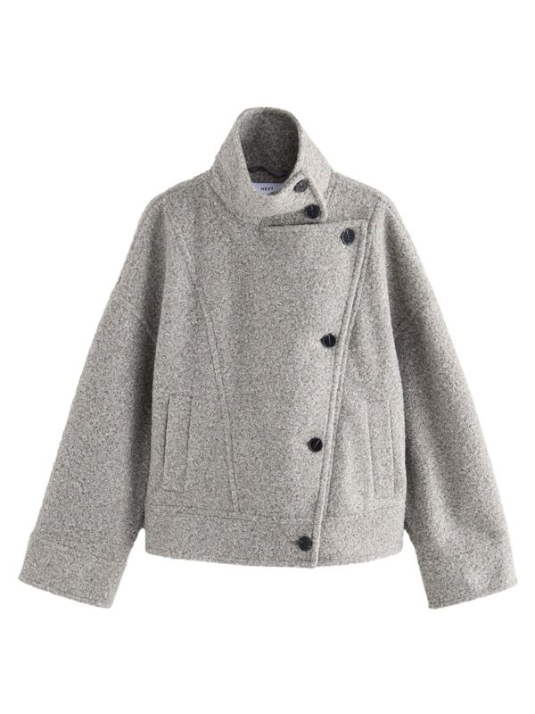 Next Next Prehoden plašč  siva