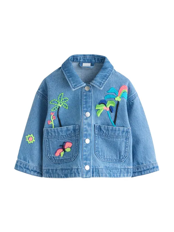 Next Next Prehodna jakna  azur / moder denim / temno modra / svetlo zelena / pitaja