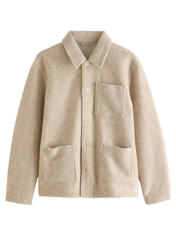 Next Next Prehodna jakna  bež / progasto bež