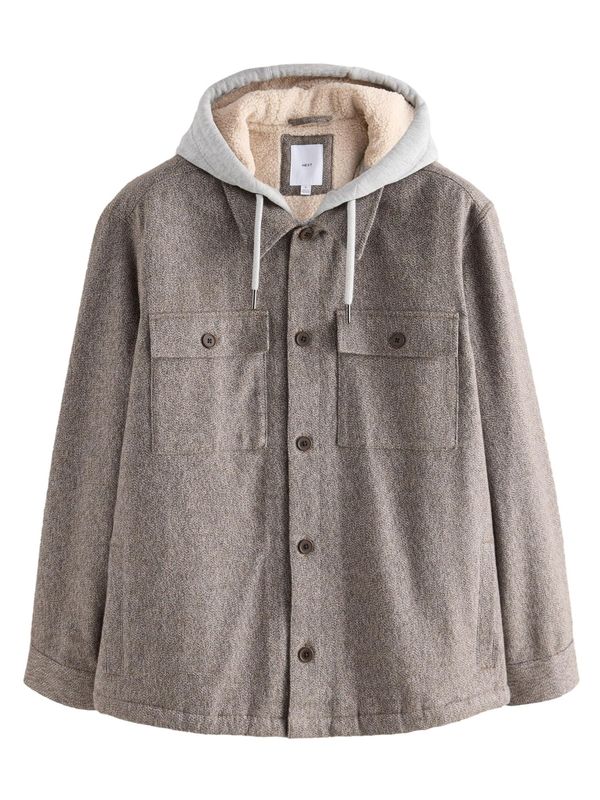 Next Next Prehodna jakna  bež / svetlo rjava / pegasto siva