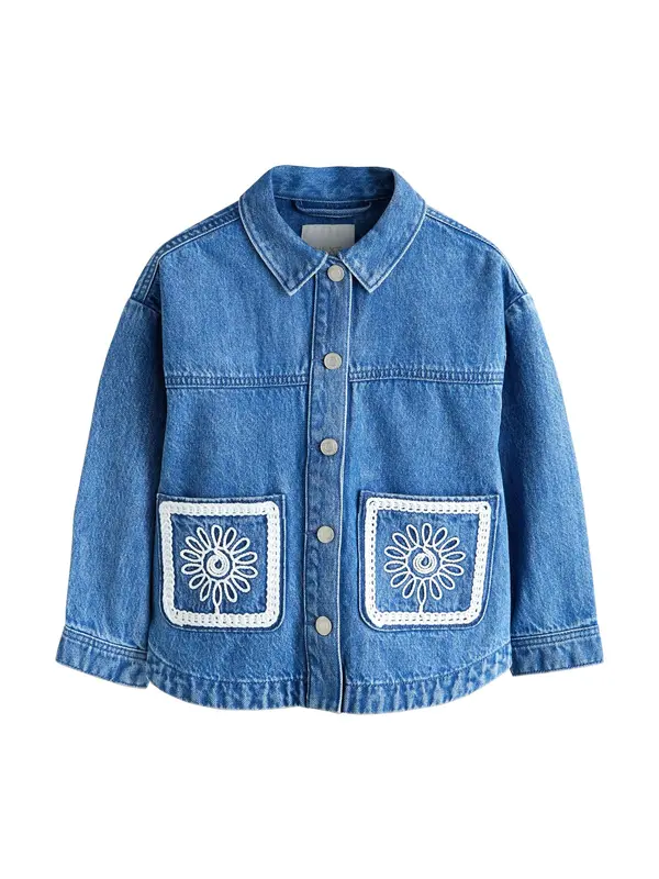 Next Next Prehodna jakna  moder denim / bela