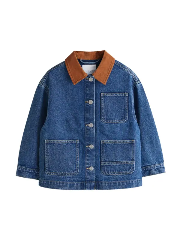 Next Next Prehodna jakna  moder denim / konjak