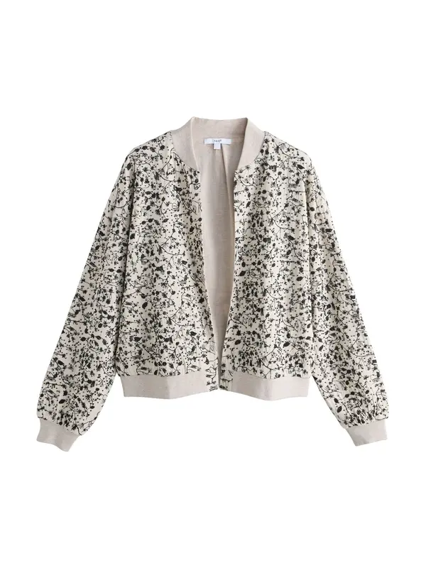 Next Next Prehodna jakna  pegasto siva / črna
