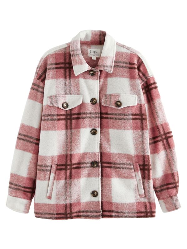 Next Next Prehodna jakna  rjava / roza / bela