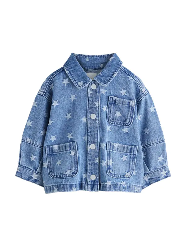 Next Next Prehodna jakna 'Stern'  moder denim / svetlo modra