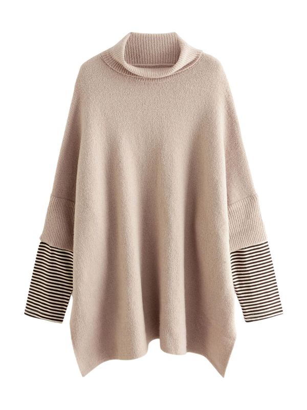 Next Next Pulover  bež / črna