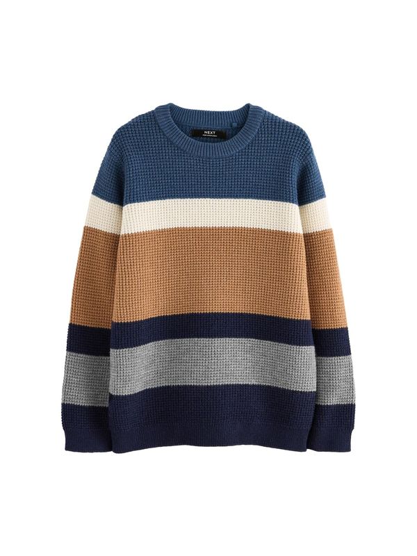 Next Next Pulover  bež / modra / rjava / siva