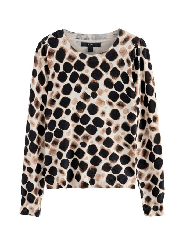 Next Next Pulover  brokat / kapučino / črna