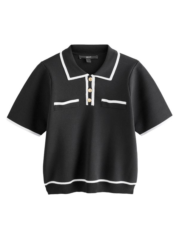 Next Next Pulover  črna / bela