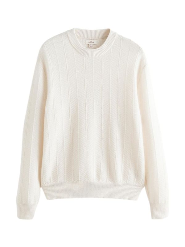 Next Next Pulover  ecru / volneno bela