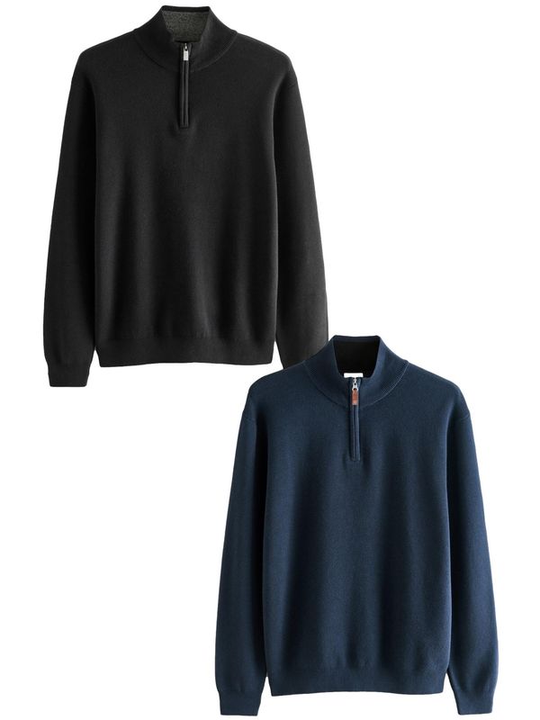 Next Next Pulover  mornarska / črna