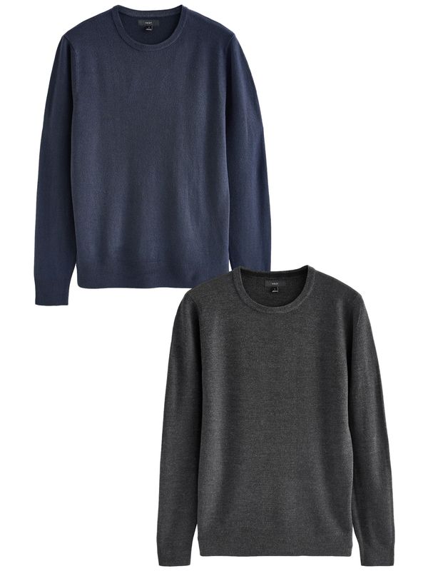 Next Next Pulover  mornarska / temno siva