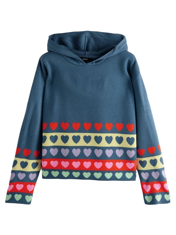 Next Next Pulover  safir / svetlo zelena / majnica / rdeča