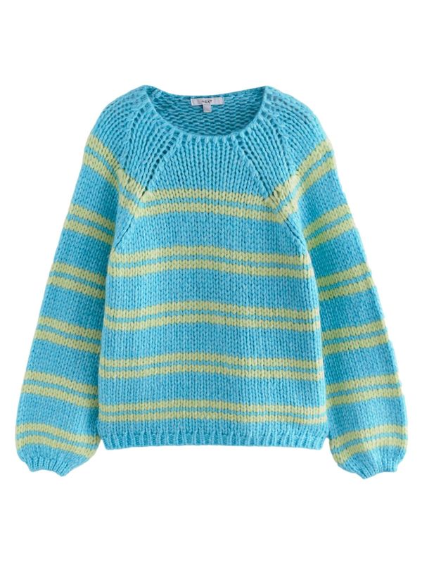 Next Next Pulover  svetlo modra / svetlo zelena