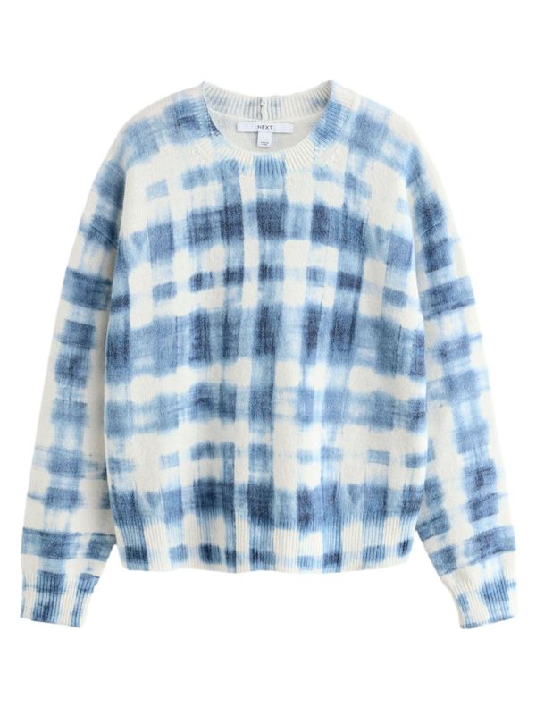 Next Next Pulover  temno modra / bela