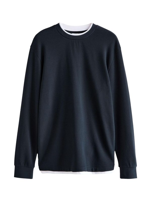 Next Next Pulover  temno modra / bela