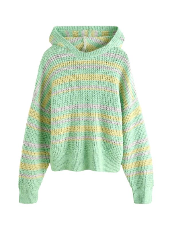 Next Next Pulover  zelena / temno oranžna