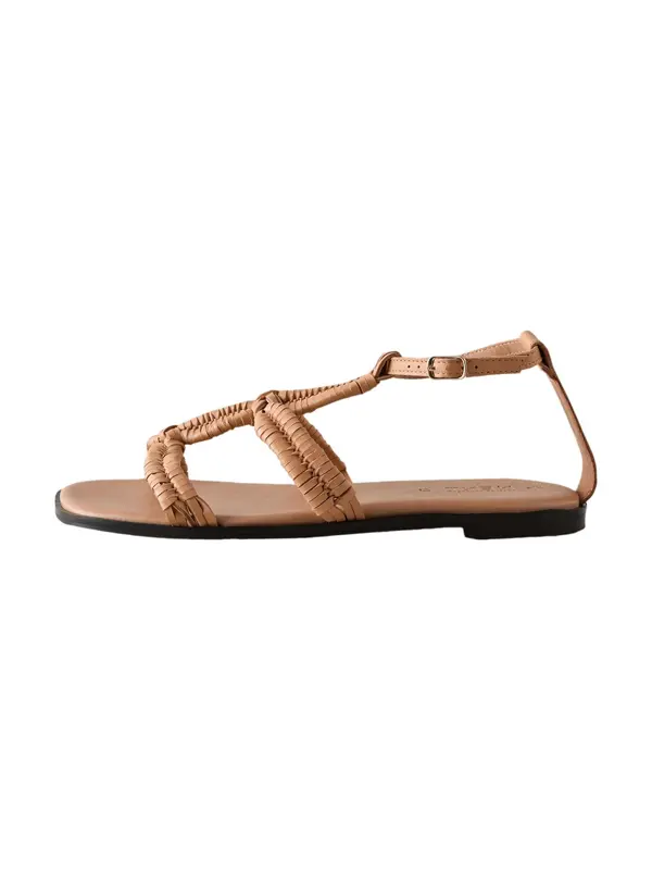Next Next Sandali s paščki 'Forever Comfort'  kamela