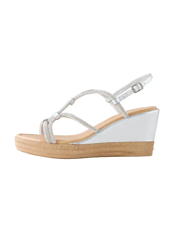 Next Next Sandali s paščki 'Forever Comfort'  srebrna