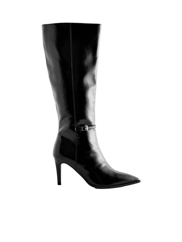 Next Next Škornji  črna