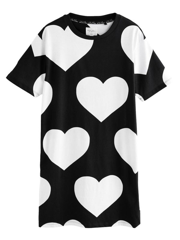 Next Next Spalna srajca  črna / bela