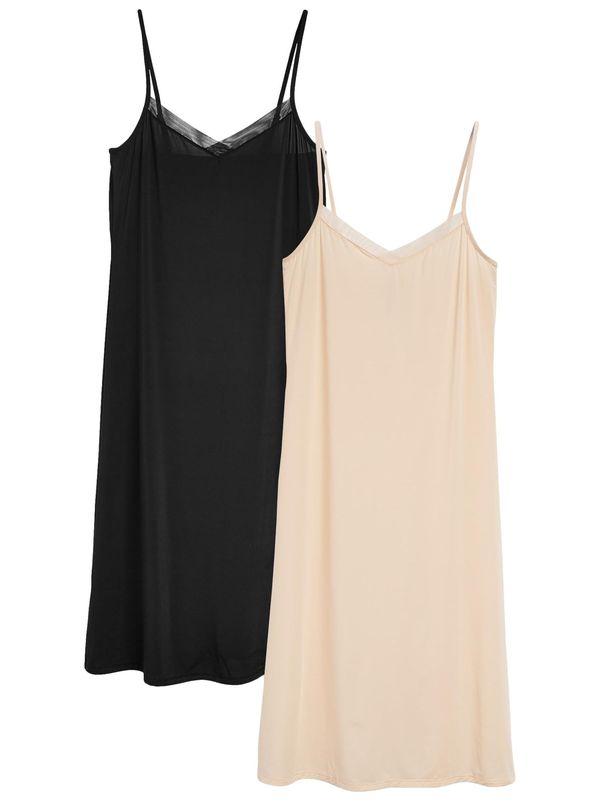 Next Next Spalna srajca  kremna / črna