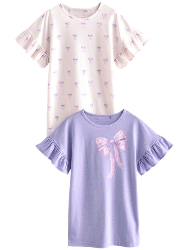 Next Next Spalna srajca  lila / roza / bela