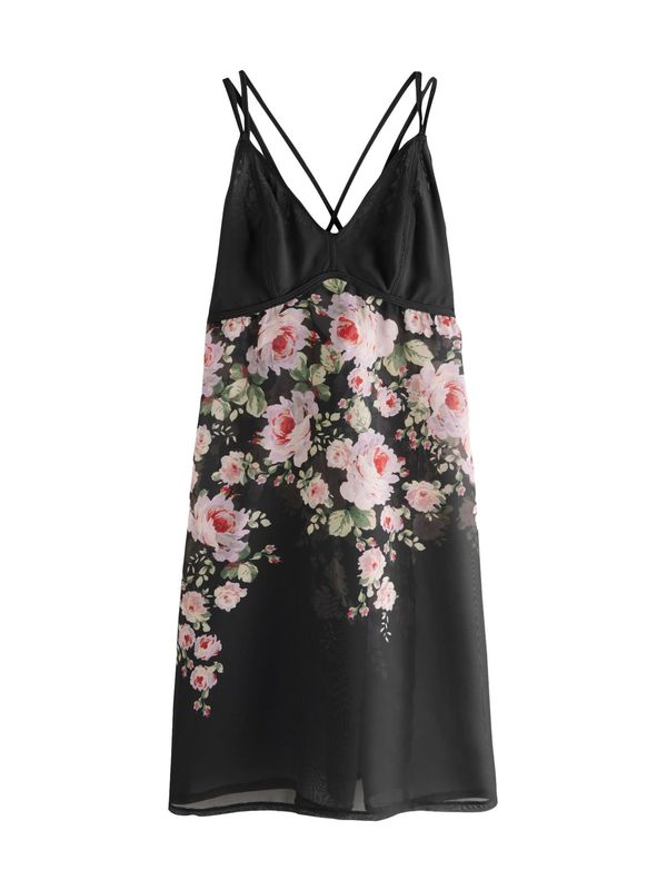 Next Next Spalna srajca  zelena / sivka / roza / črna