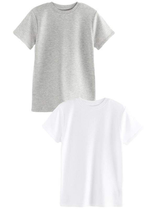 Next Next Spodnja majica  pegasto siva / bela