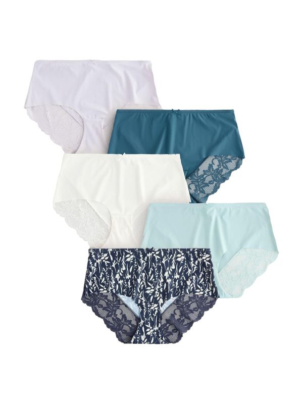 Next Next Spodnje hlače  marine / cijansko modra / bela / naravno bela