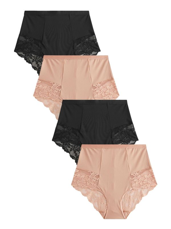 Next Next Spodnje hlače za oblikovanje  nude / črna