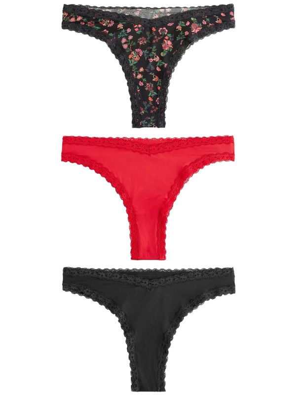 Next Next Spodnje hlačke  mešane barve / rdeča / črna