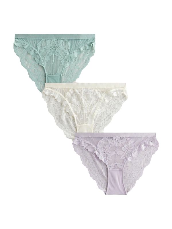 Next Next Spodnje hlačke  meta / pastelno lila / bela