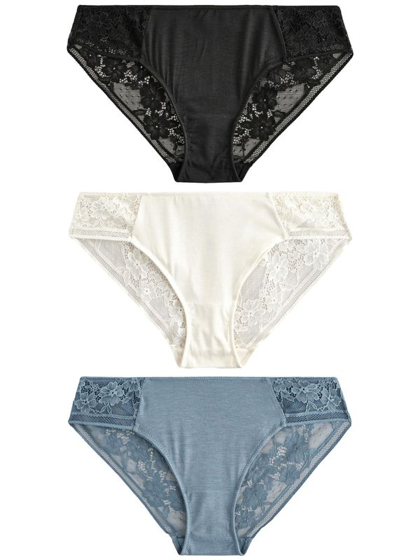 Next Next Spodnje hlačke  modra / črna / bela