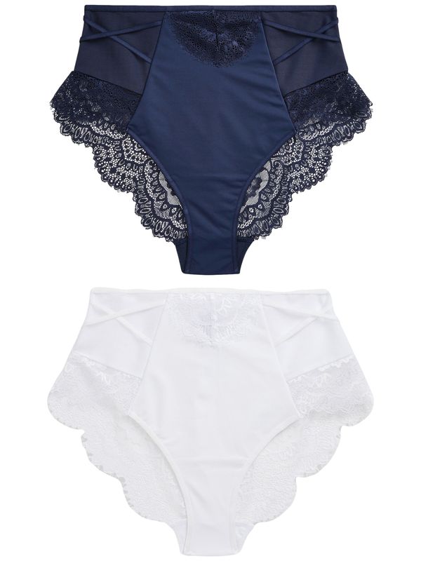 Next Next Spodnje hlačke  mornarska / bela