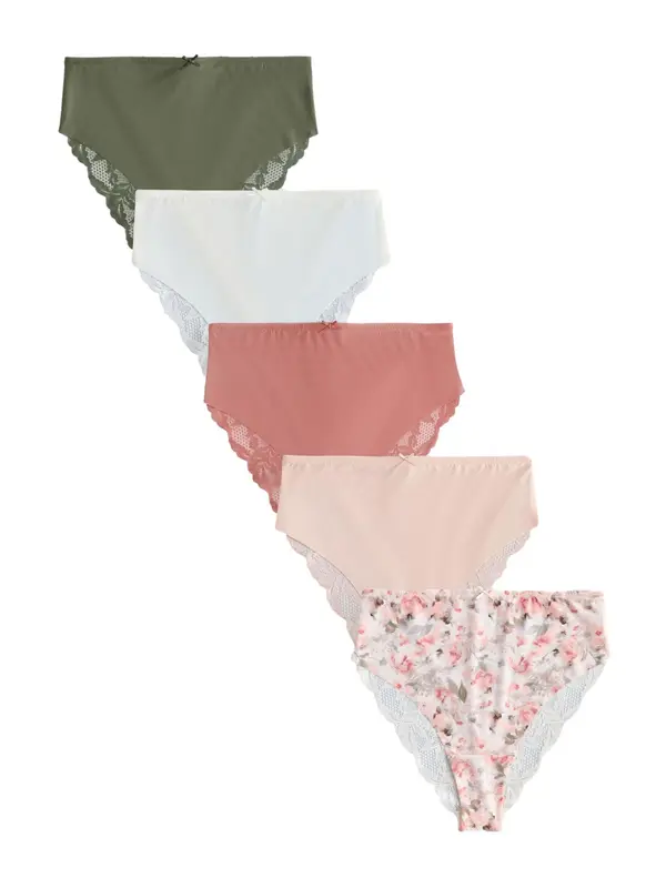 Next Next Spodnje hlačke  nude / oliva / rosé / pastelno rdeča / bela
