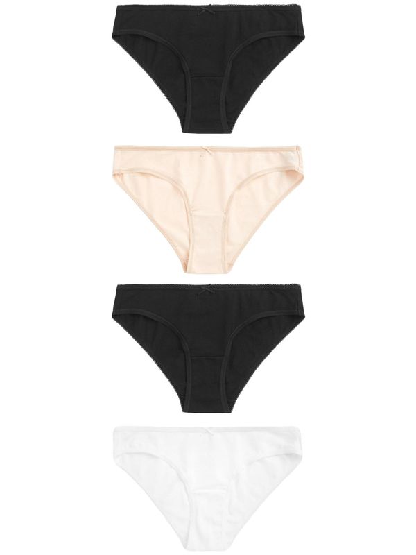 Next Next Spodnje hlačke  pesek / črna / bela