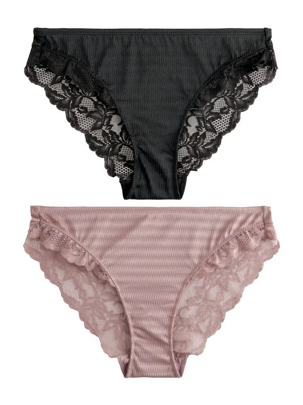 Next Next Spodnje hlačke  puder / črna