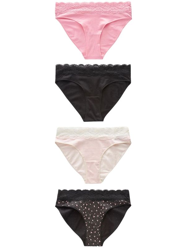 Next Next Spodnje hlačke  roza / črna