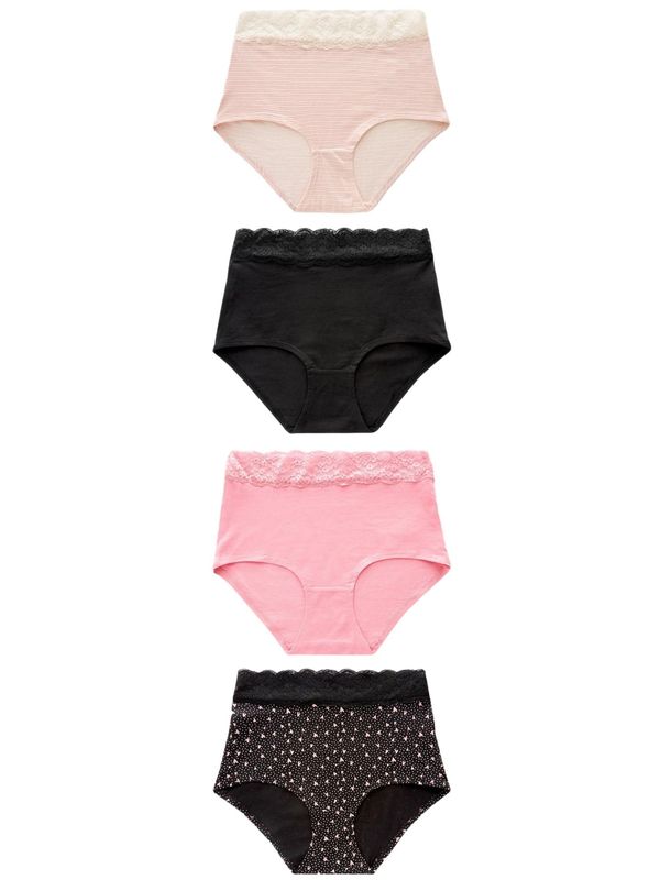 Next Next Spodnje hlačke  roza / črna