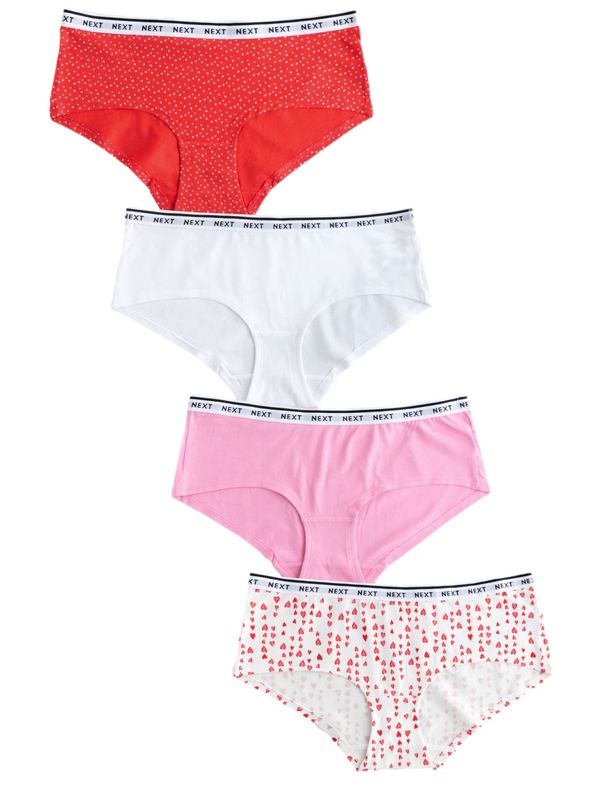 Next Next Spodnje hlačke  roza / rdeča / črna / bela