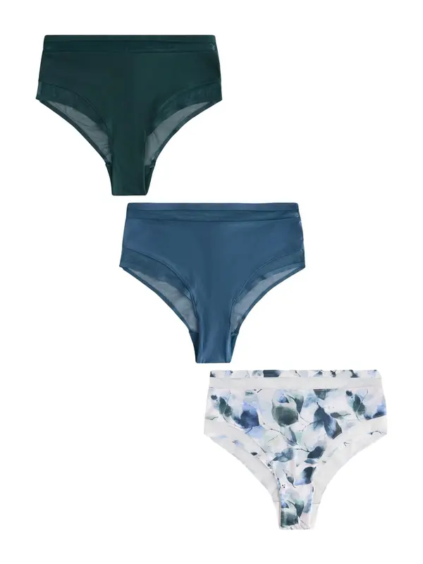 Next Next Spodnje hlačke  safir / smaragd / temno zelena / bela